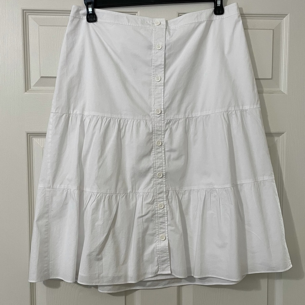 White Teared Talbots Skirt size 14